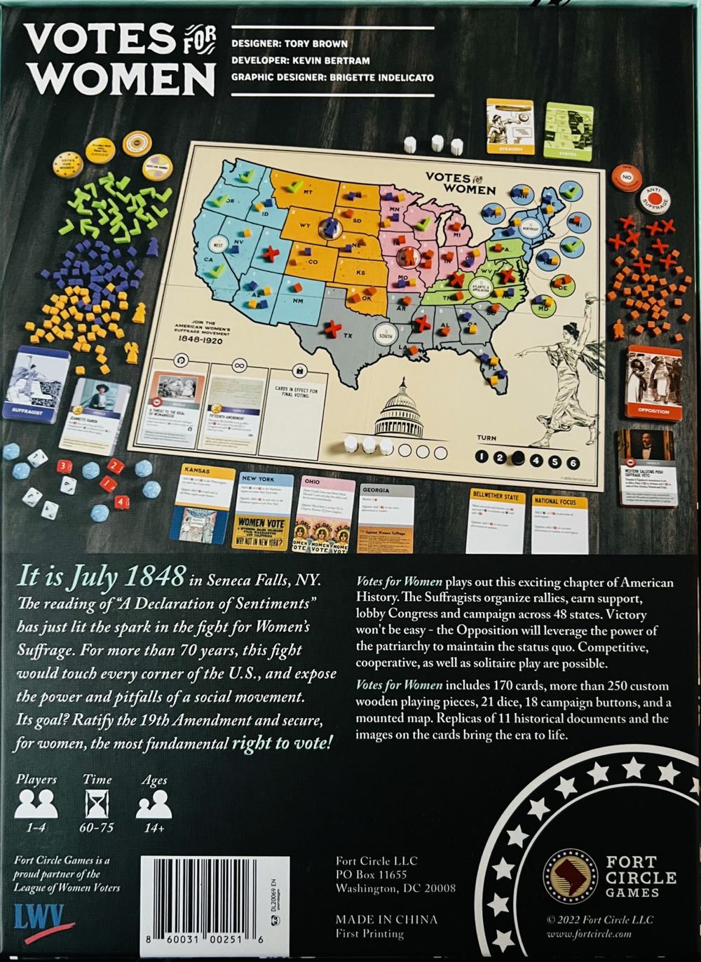 Votes for Women  (1-4) board game collectible [Barcode 860031002516] - Main Image 2