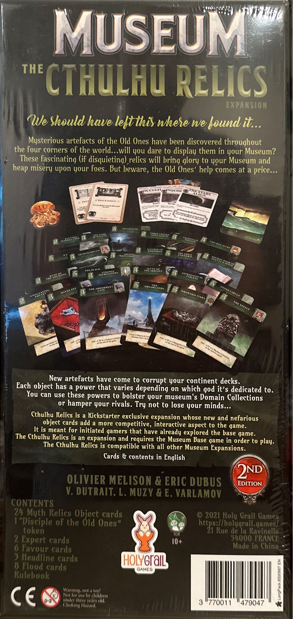 Museum: The Cthulhu Relics  board game collectible [Barcode 3770011479047] - Main Image 2