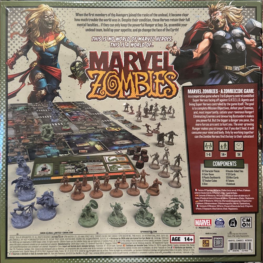 Marvel Zombies: Core  (1-6) board game collectible [Barcode 889696014665] - Main Image 2