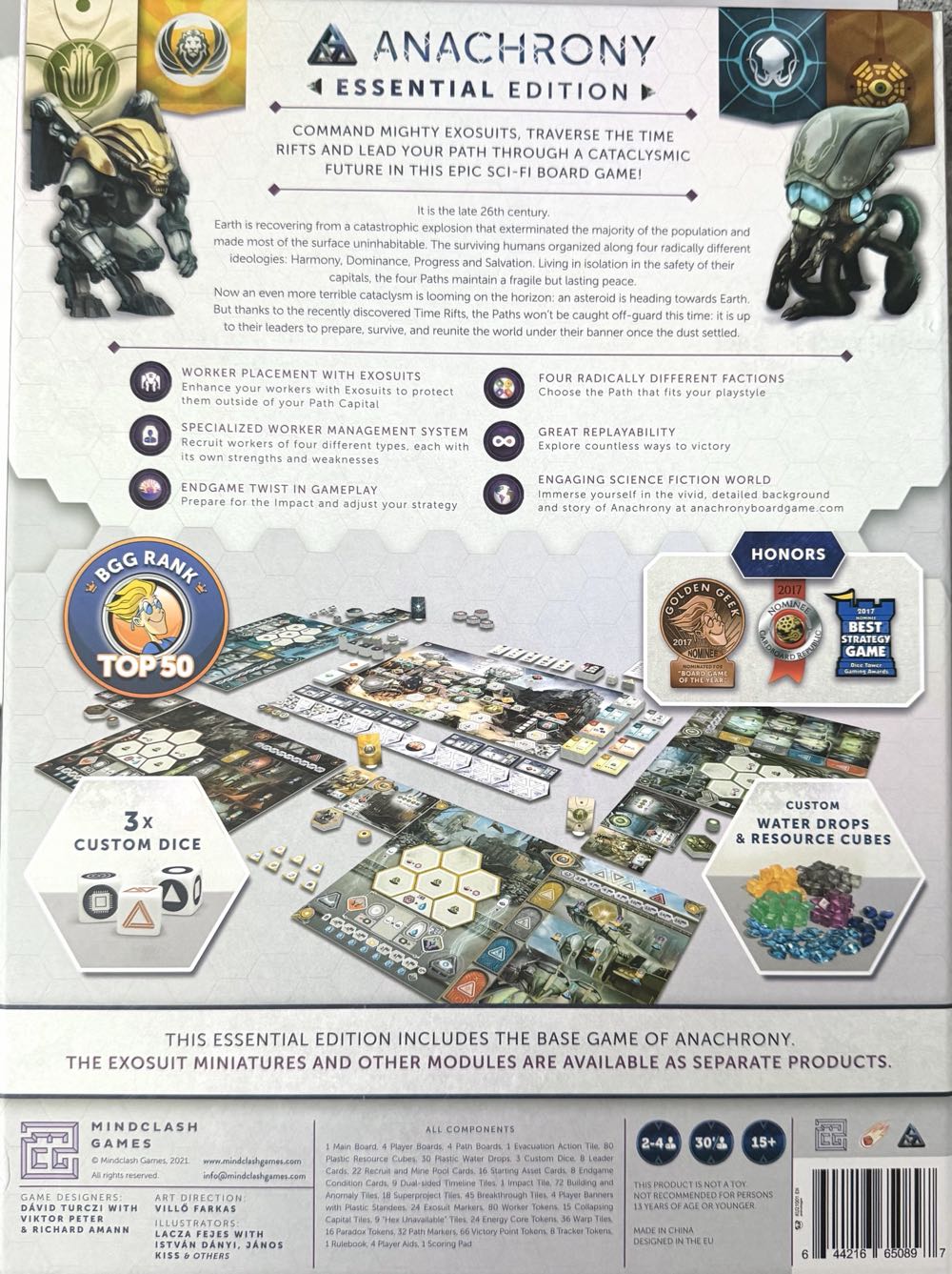 Anachrony: Essential Edition  (4) board game collectible [Barcode 644216650897] - Main Image 2