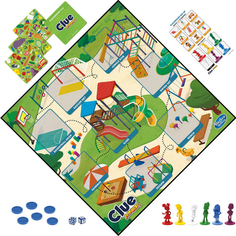 Clue, Jr: CLUE® JUNIOR “SCHOOL-DAY MYSTERIES”  (2-6) board game collectible [Barcode 195166215853] - Main Image 2