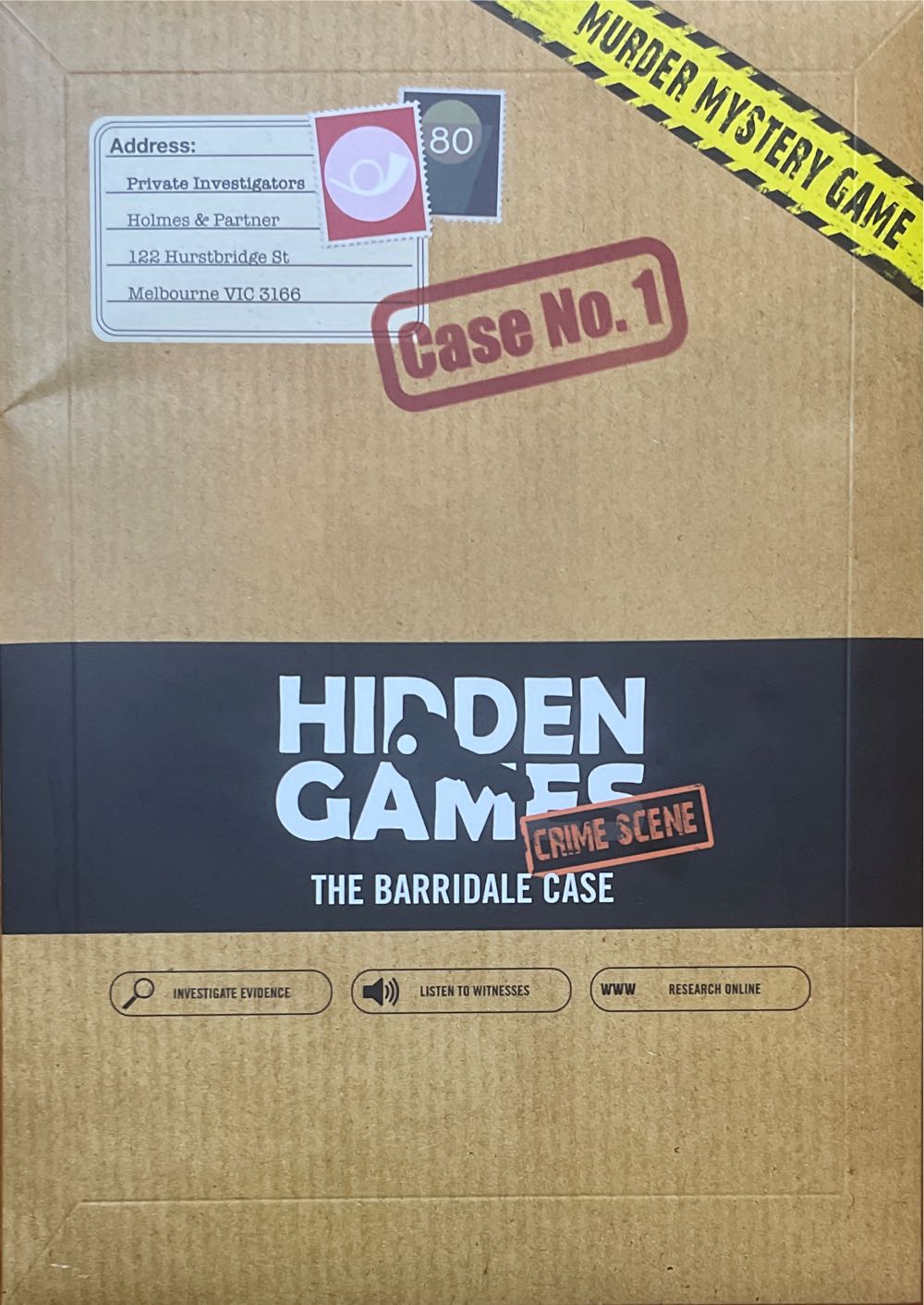Hidden Games Crime Scene The Barridale Case  board game collectible [Barcode 4260686490168] - Main Image 1