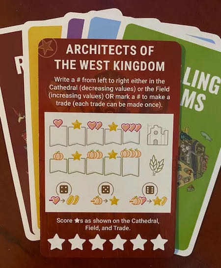 Rolling Realms: Architects of the West Kingdom  board game collectible [Barcode 850032180245] - Main Image 2