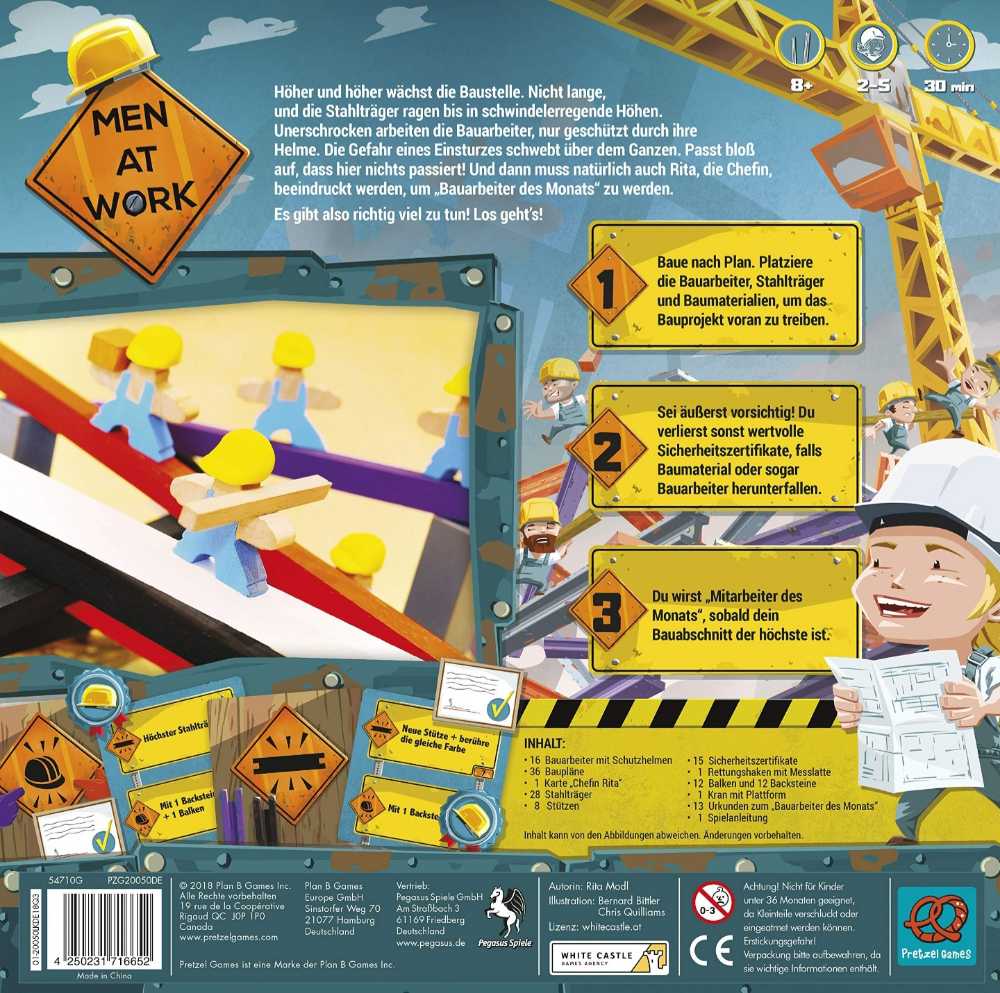 Men At Work  (2-5) board game collectible [Barcode 826956220503] - Main Image 2