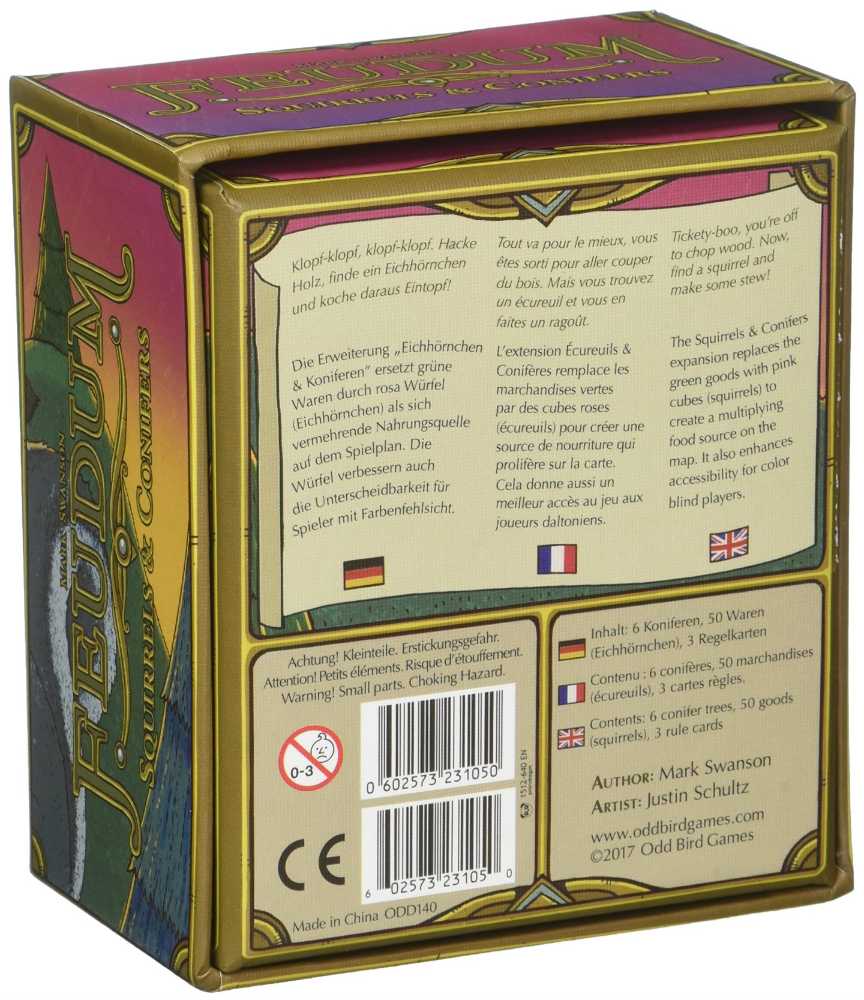 Feudum: Squirrels & Conifers  (2-5) board game collectible [Barcode 602573231050] - Main Image 2