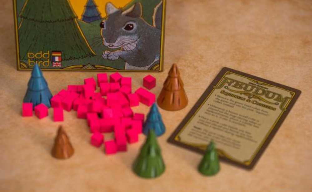 Feudum: Squirrels & Conifers  (2-5) board game collectible [Barcode 602573231050] - Main Image 3