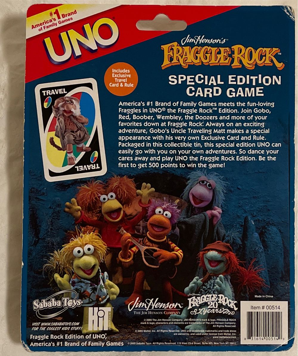 Fraggle Rock Uno  board game collectible - Main Image 2