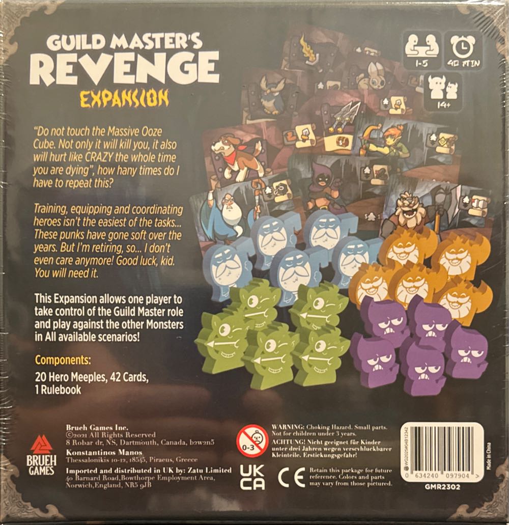 Keep the Heroes Out!: Guild Master’s Revenge  (1-5) board game collectible [Barcode 634240097904] - Main Image 2