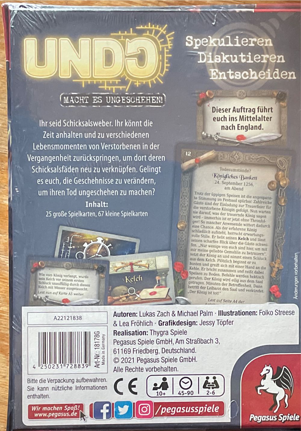 Undo, Es Lebe Der König  (2-6) board game collectible [Barcode 4250231728839] - Main Image 2