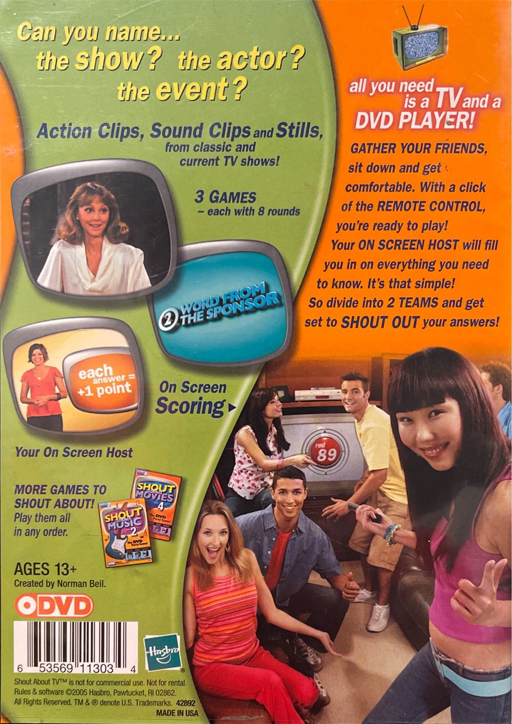 Shout About Tv (Disc 1)  (2+) board game collectible [Barcode 653569113034] - Main Image 2