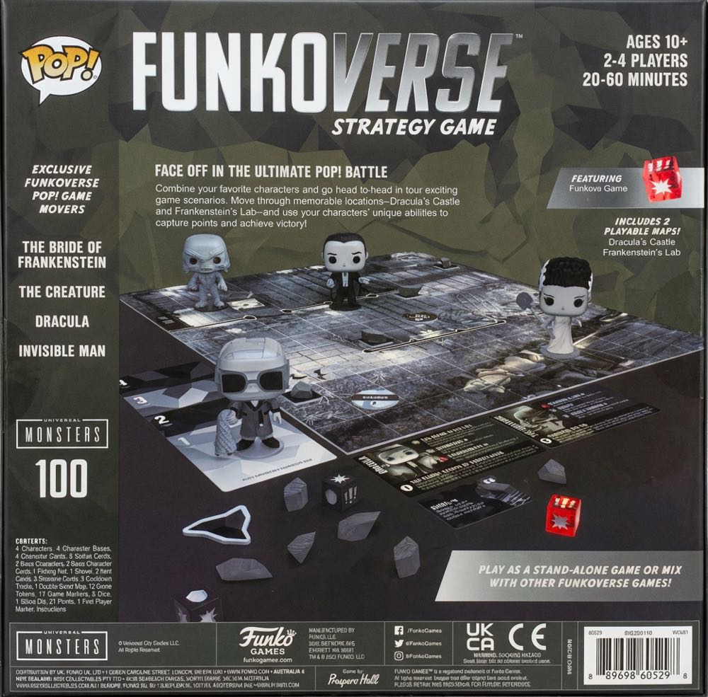 Funkoverse: Strategy Game: Universal Monsters  (2-6) board game collectible [Barcode 889698605298] - Main Image 2
