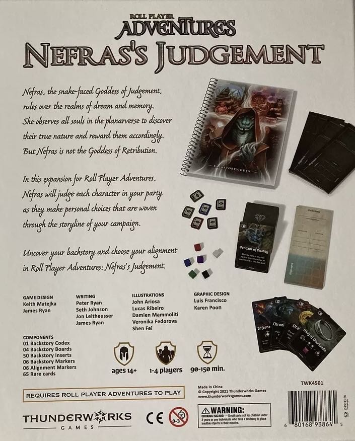Roll Player Adventures: Nefras Judgement  (1-4) board game collectible - Main Image 2