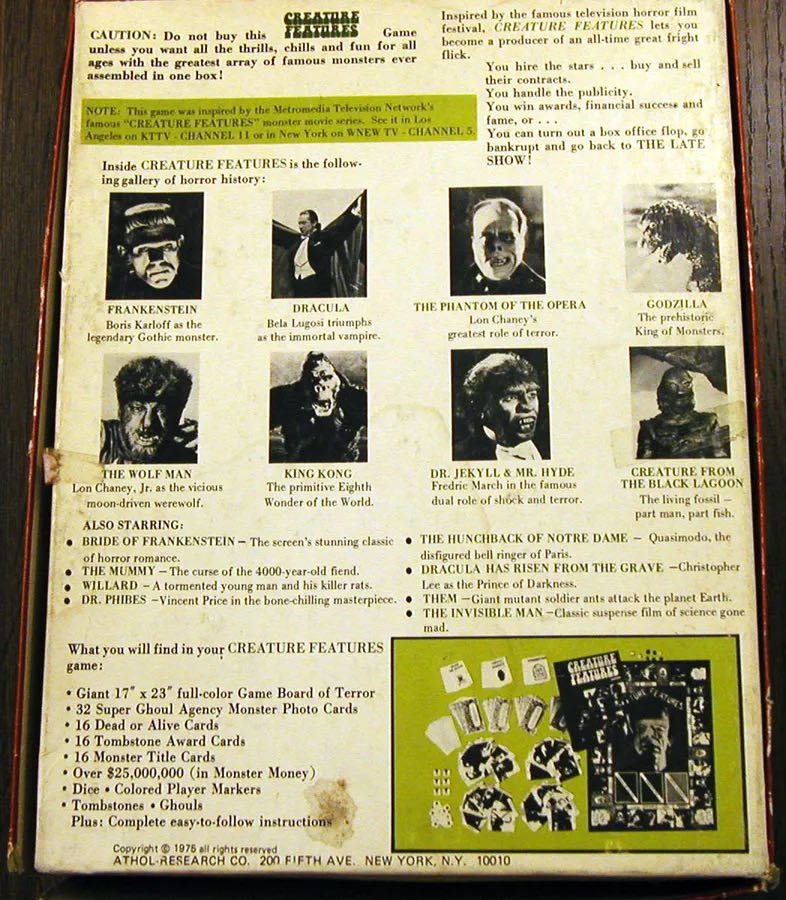 Creature Features  (2+) board game collectible - Main Image 2