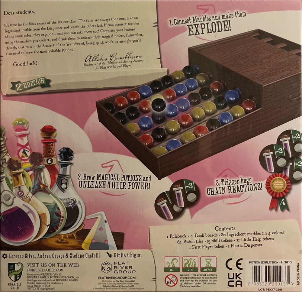 Potion Explosion 2nd Edition  (2-4) board game collectible [Barcode 8055320200137] - Main Image 2
