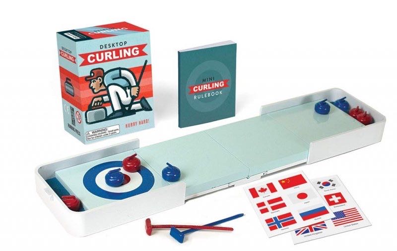 Desktop Curling Hurry Hard Running PressIn Open Box  board game collectible [Barcode 9780762494880] - Main Image 2