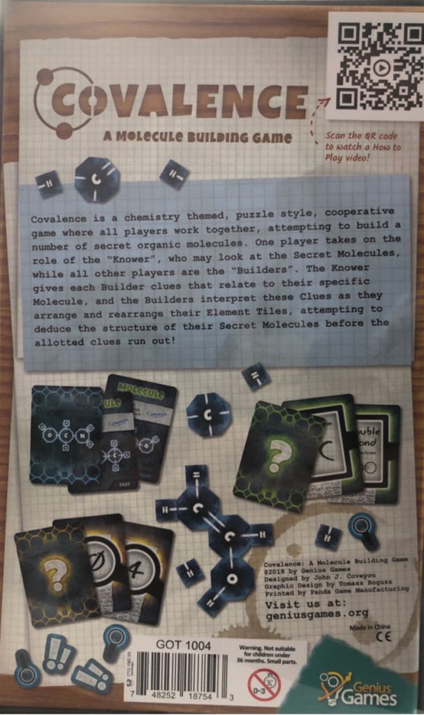 Covalence  (2 to 4+) board game collectible [Barcode 748252187543] - Main Image 2