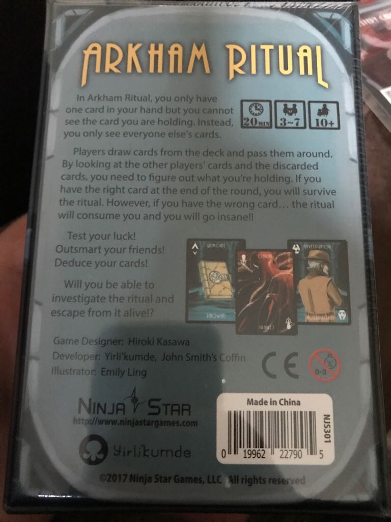 Arkham Ritual  (3-7) board game collectible [Barcode 019962227905] - Main Image 2