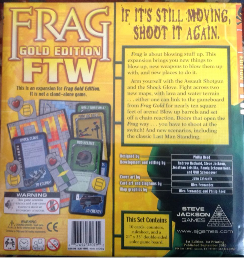 Frag Gold Edition: FTW  (2-6) board game collectible [Barcode 837654320792] - Main Image 2