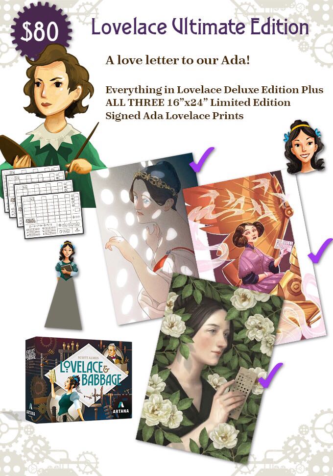 Lovelace & Babbage  (2-4) board game collectible [Barcode 700118802830] - Main Image 2