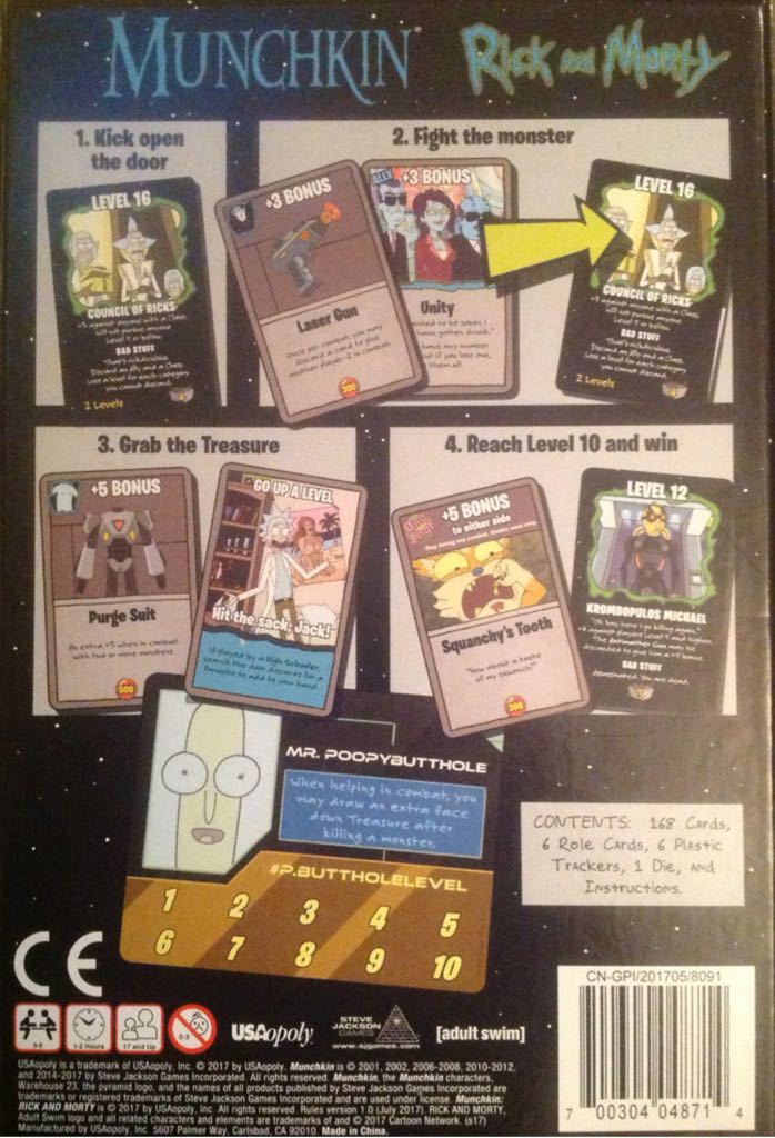 Munchkin Rick And Morty  (3-6) board game collectible [Barcode 700304048714] - Main Image 2