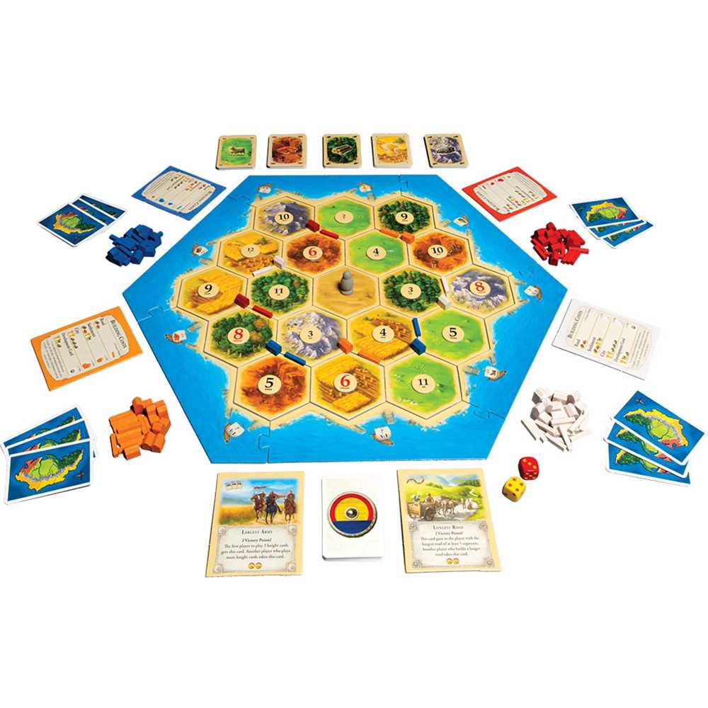 Catan  (4) board game collectible [Barcode 029877030712] - Main Image 3