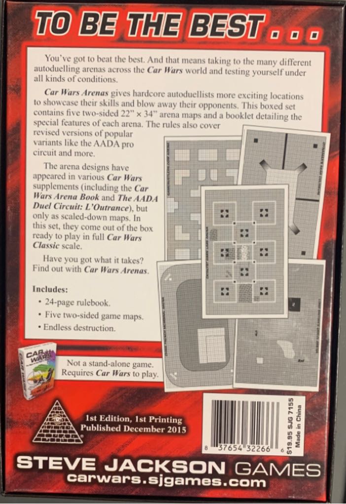 Car Wars Arenas  board game collectible [Barcode 837654322666] - Main Image 2