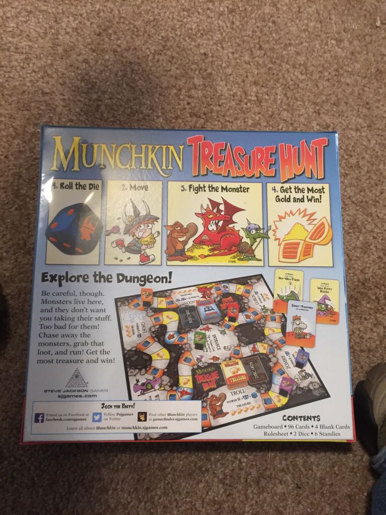 Munchkin Treasure Hunt  (2-6) board game collectible [Barcode 837654322161] - Main Image 2