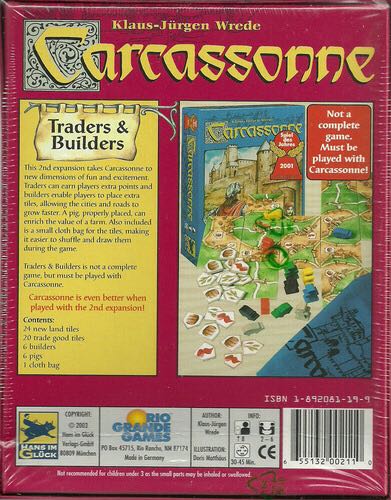 Carcassonne: Traders and Builders  (2-6) board game collectible [Barcode 655132002110] - Main Image 2