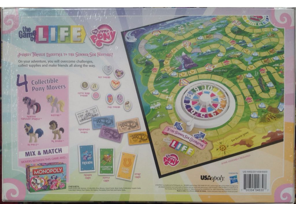 The Game Of Life: My Little Pony Edition  (2-4) board game collectible [Barcode 700304046307] - Main Image 2