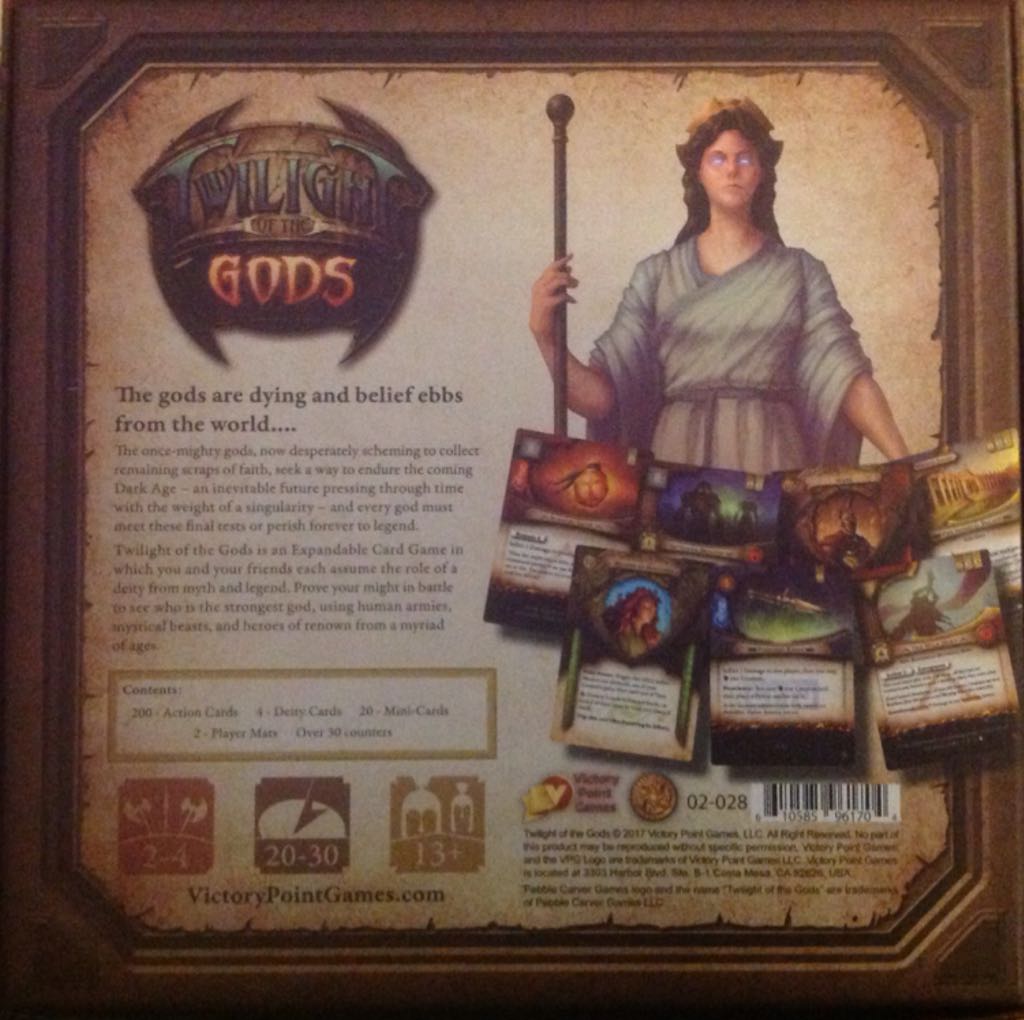 Twilight Of The Gods: Age Of Revelation  (2-4) board game collectible [Barcode 610585961704] - Main Image 2