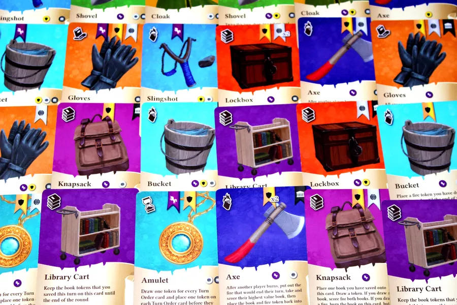 Fire in the Library  (1-6) board game collectible [Barcode 752830068568] - Main Image 3