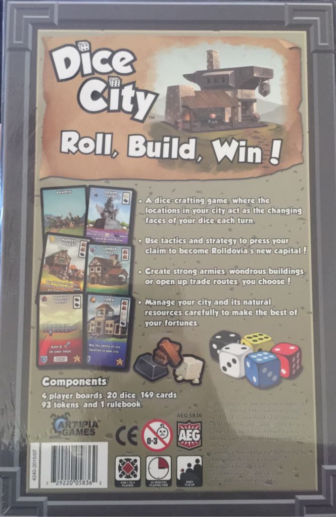 Dice City  (4) board game collectible [Barcode 729220058362] - Main Image 2