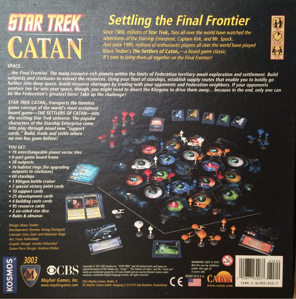 Catan: Star Trek  (3-4) board game collectible [Barcode 029877030033] - Main Image 2