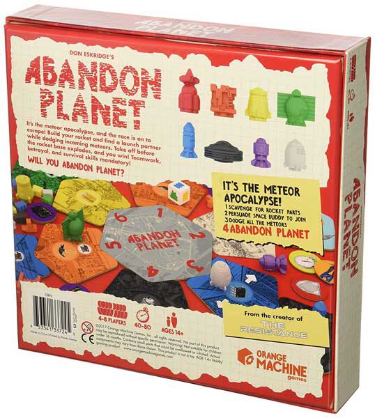Abandon Planet  (4-8) board game collectible [Barcode 653341337245] - Main Image 2