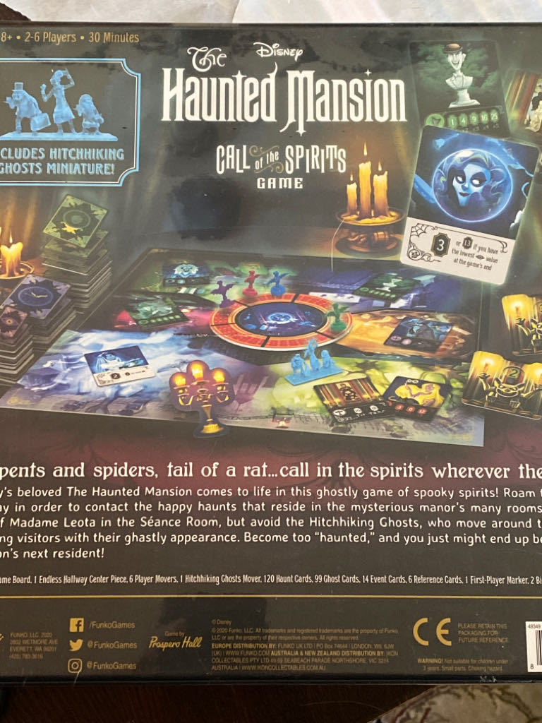 Haunted Mansion, The: Call Of The Spirits  (2-6) board game collectible [Barcode 889698493499] - Main Image 2