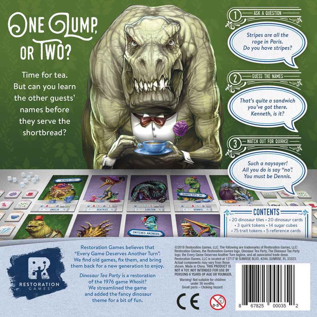 Dinosaur Tea Party  (3-5) board game collectible [Barcode 867825000352] - Main Image 2