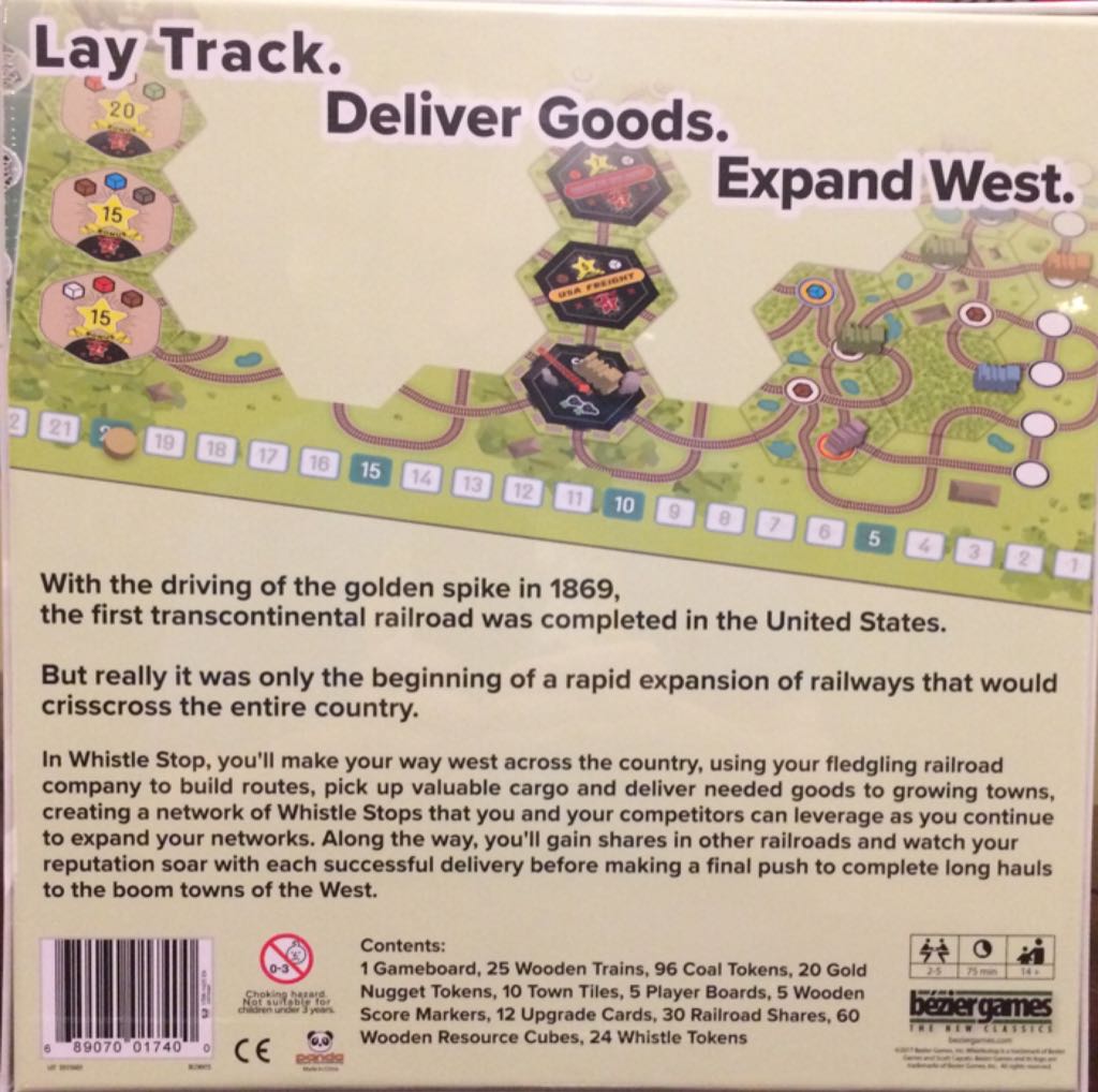 Whistle Stop  (2-5) board game collectible [Barcode 689070017400] - Main Image 2