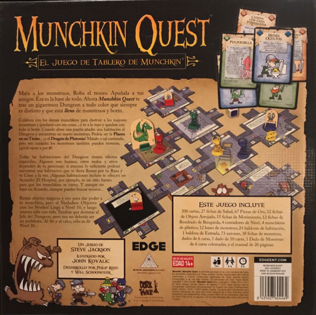 Munchkin Quest  (2-4) board game collectible [Barcode 220654320693] - Main Image 2