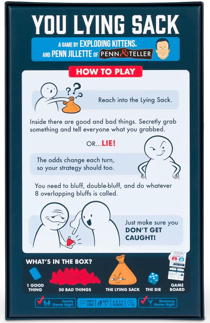 You Lying Sack  board game collectible [Barcode 810083043241] - Main Image 3