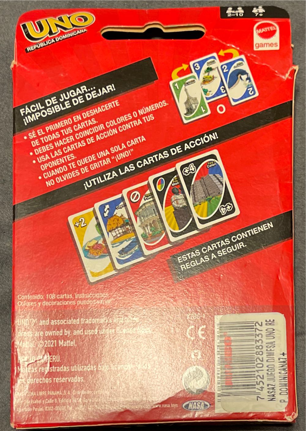 Dominican Republic Uno  board game collectible - Main Image 2