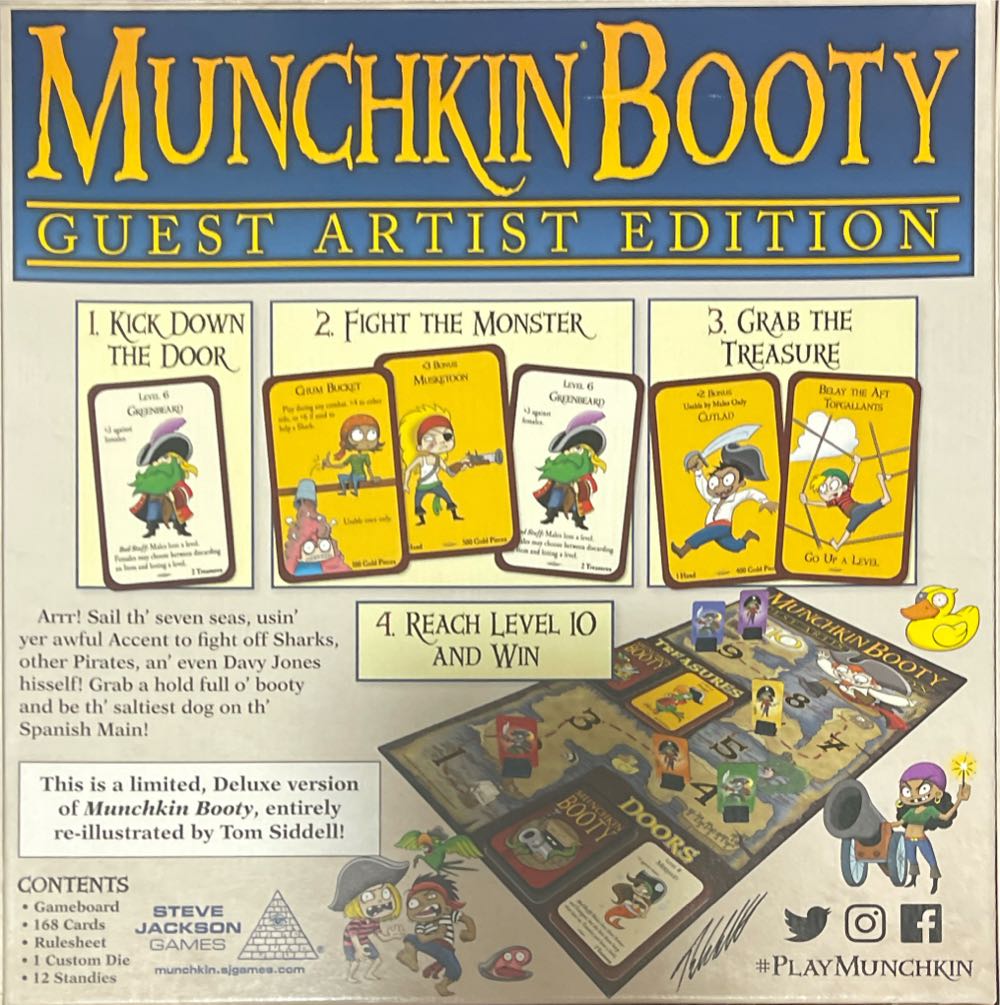 Munchkin: Booty Guest Artist Edition  board game collectible [Barcode 837654322949] - Main Image 2