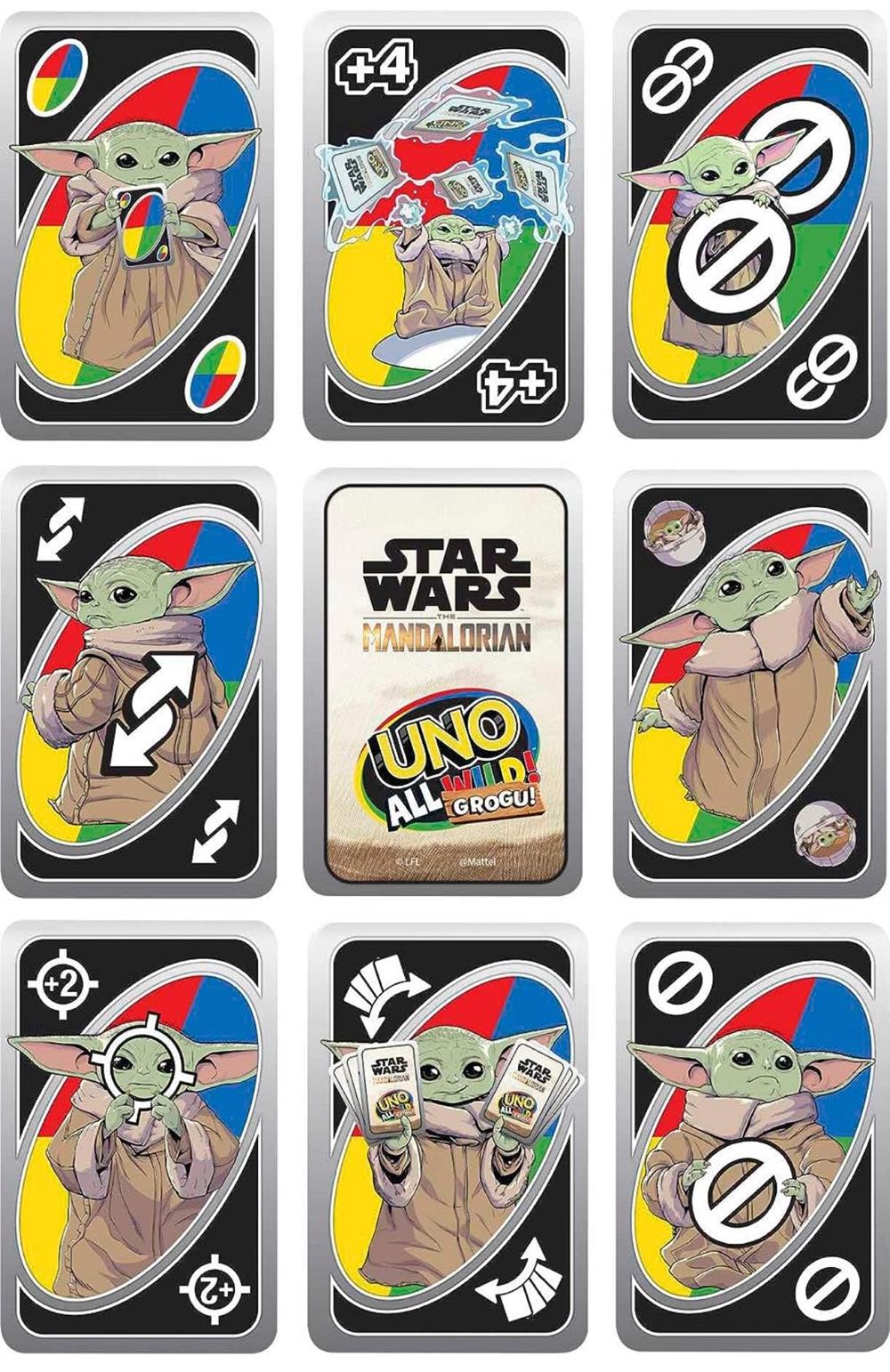 UNO: Star Wars The Mandalorian: All Wild! Grogu!  (2-10) board game collectible [Barcode 194735136803] - Main Image 3