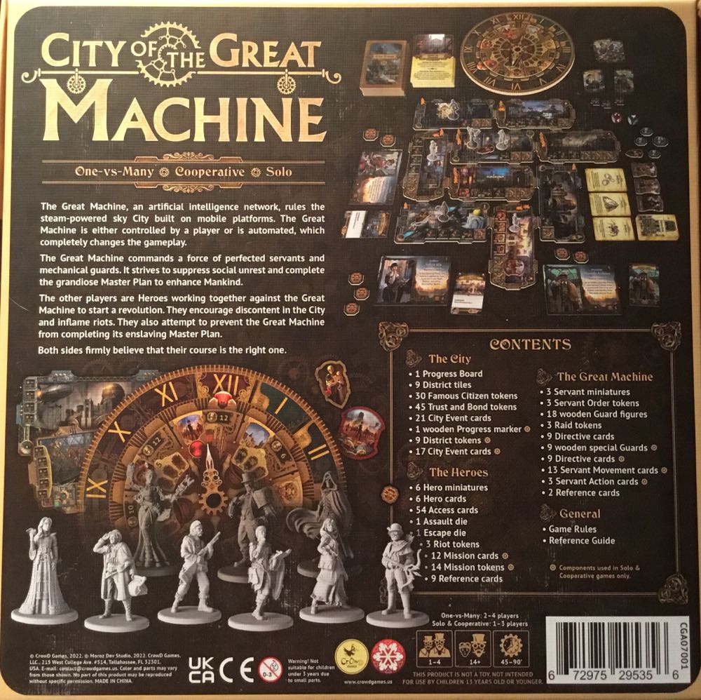 City Of The Great Machine KS  (1 - 4) board game collectible [Barcode 672975295356] - Main Image 2