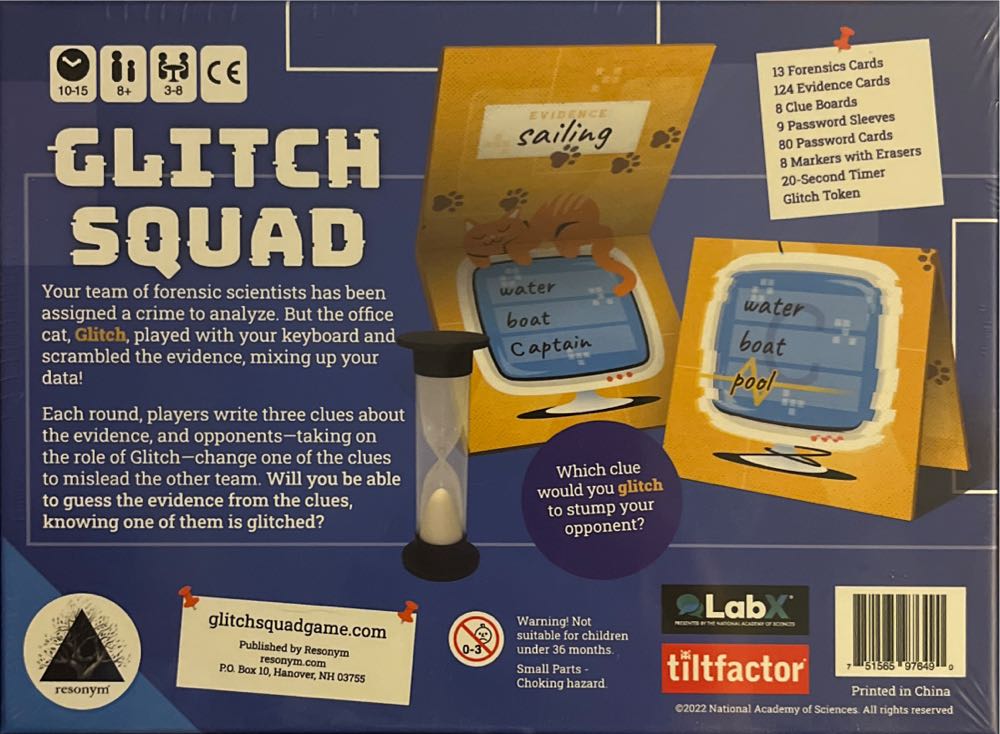 Glitch Squad  (3-8) board game collectible [Barcode 751565976490] - Main Image 2