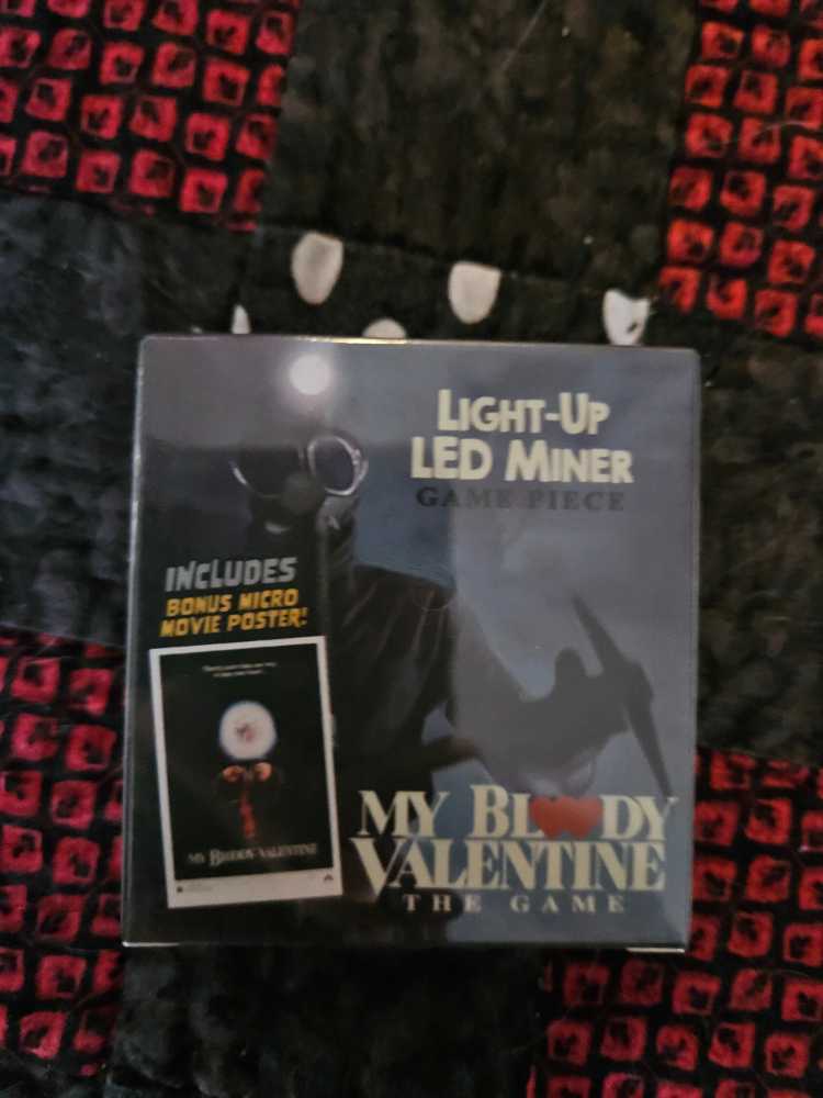 My Bloody Valentine: Light-Up LED Miner Gamepiece   board game collectible - Main Image 1