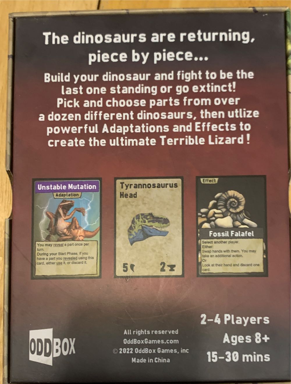 terrible lizards  (2-4) board game collectible - Main Image 2