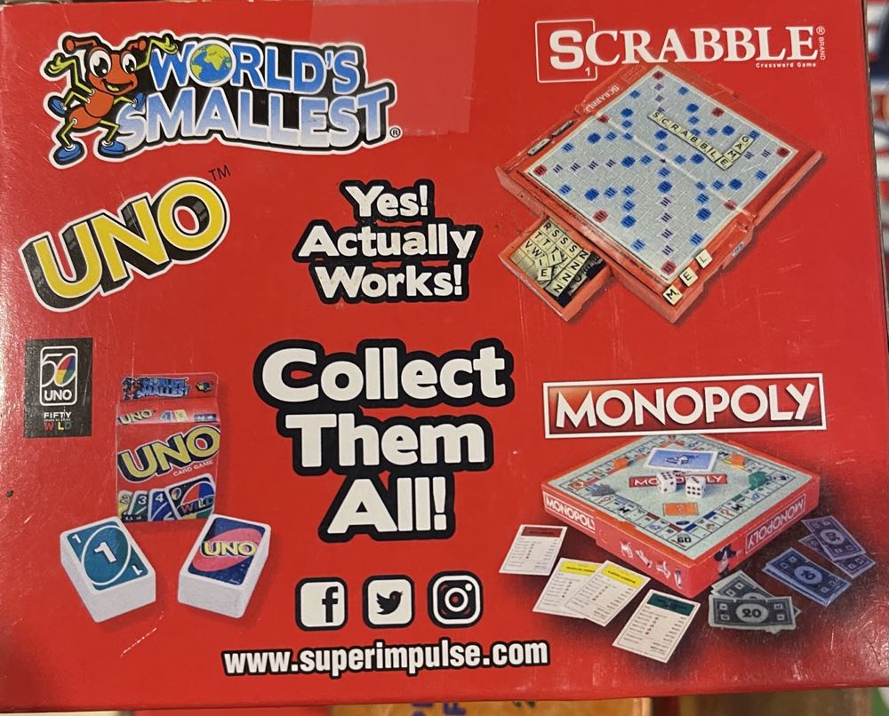 Super Impulse World’s Smallest Monopoly Miniature ...  board game collectible [Barcode 810010992116] - Main Image 2