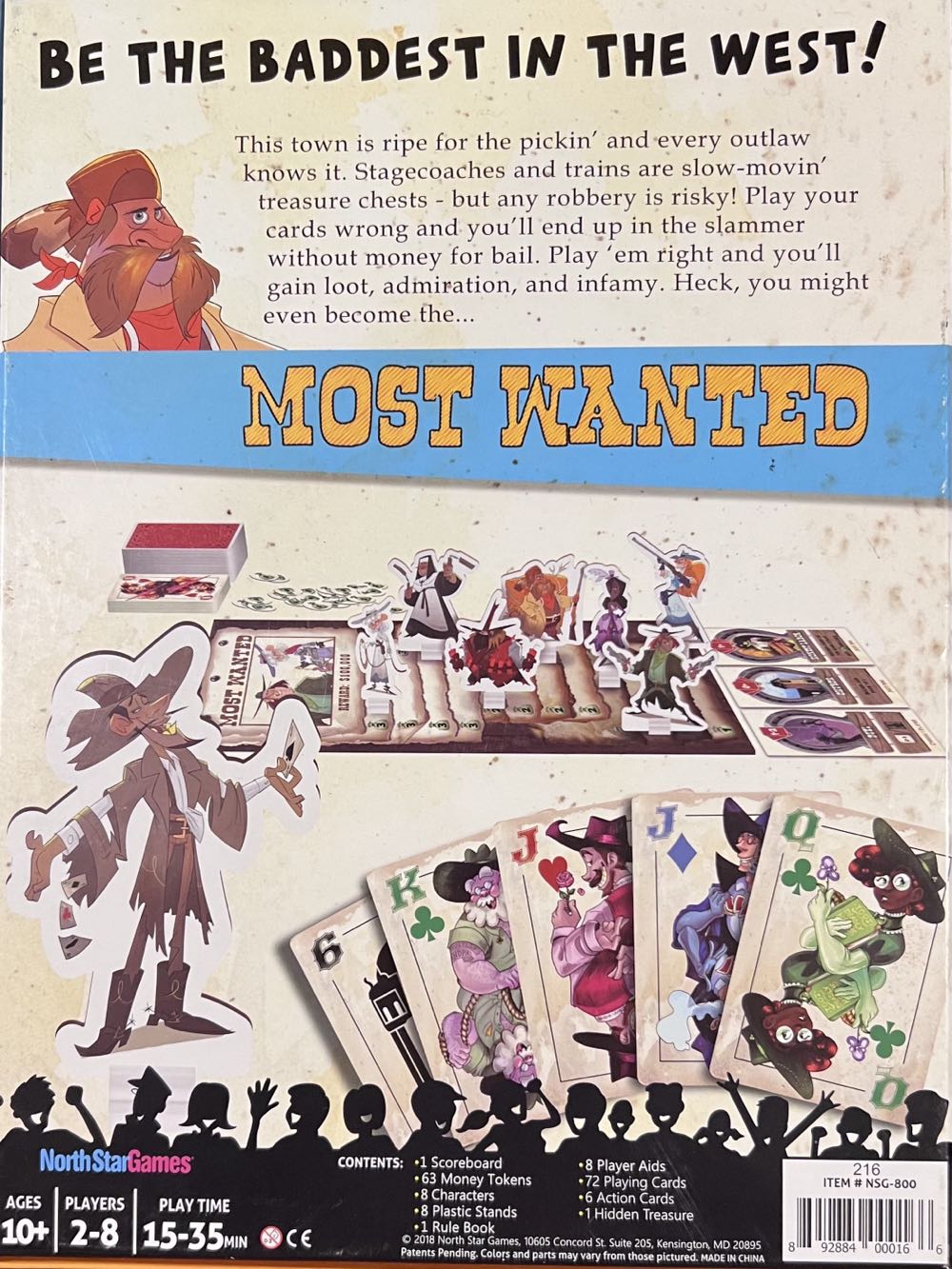 Most Wanted  (8) board game collectible [Barcode 892884000166] - Main Image 2