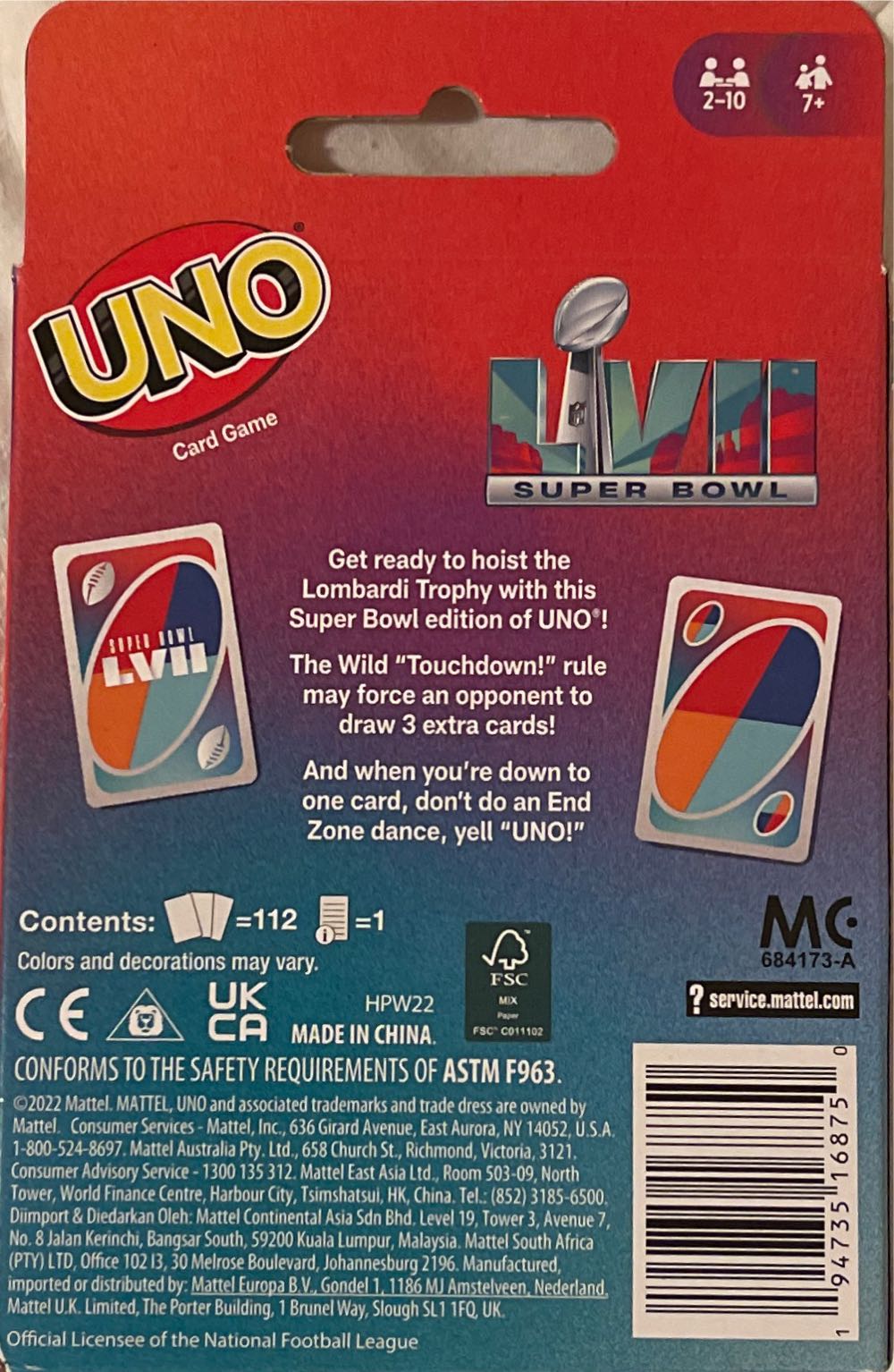 Super Bowl 57  board game collectible - Main Image 2