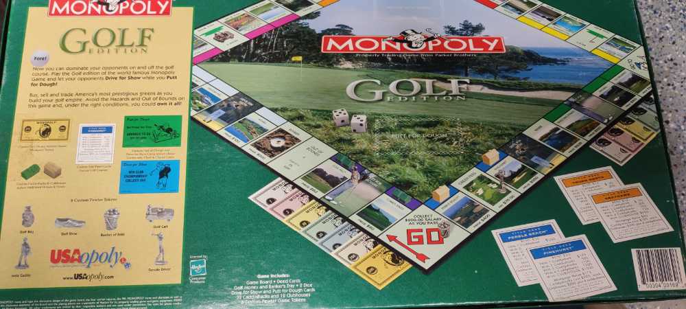 The Golf Edition Of The Monopoly Game  board game collectible [Barcode 700304001696] - Main Image 2